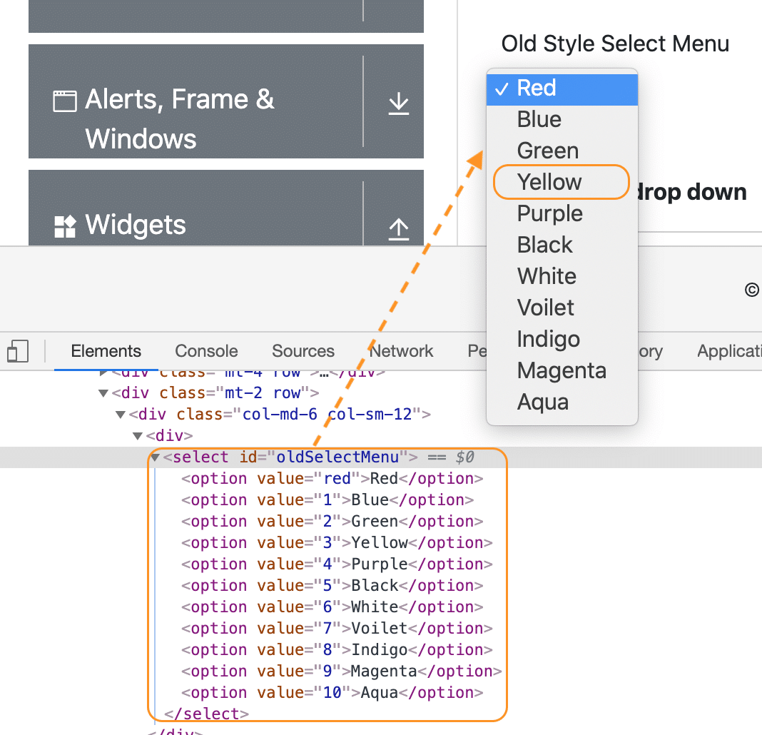 Monarch Gummi hed How to select DropDown in Selenium using Select Class in WebDriver?