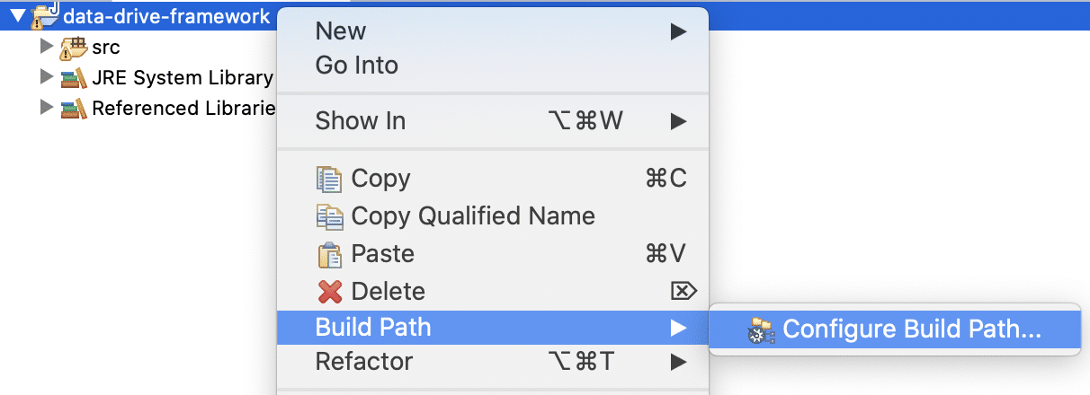 Configure Build Path in Eclipse